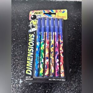 90’s Bic Wavelengths Color Changing Ball Point Pens 5 Pack Collectible Sealed